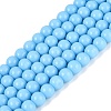 Opaque Solid Color Glass Beads Strands LS-GLAA-T032-P6mm-22-1