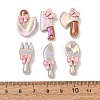 Electroplate Opaque Resin Cabochons RE-CBA19F6-02-3