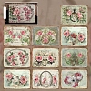 30Pcs Vintage Flower Paper Stickers PW-WGD2245-03-1