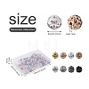 Cheriswelry 160Pcs 8 Colors Alloy Rhinestone Beads FIND-CW0001-11-10