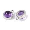 Natural Amethyst Pendants G-K372-03P-02-2