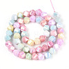 Anti-Tarnish Electroplate Glass Beads Strands GLAA-T025-8mm-14A-2