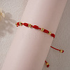 Vintage Chinese New Year Brass Round Beads Braided Bead Bracelets HL9479-1-2