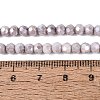 Anti-Tarnish Electroplate Glass Beads Strands EGLA-ZX010-4mm-01-6