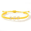 Handmade Daisy Glass Seed Bead Woven Flower Braided Bracelets CR2331-6-1