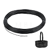 90M Round Plastic Rattan Cord OCOR-WH0077-134B-1