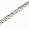 Fashionable 304 Stainless Steel Curb Chain/Twisted Chain Necklaces STAS-A028-N126P-2