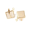 Rhombus Brass Sew on Prong Settings KK-C163-15B-G-2