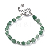 Natural Green Aventurine Beaded Bracelets for Women G-P563-07P-23-4