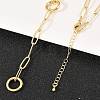 Brass Paperclip Chain Y Lariat Necklaces NJEW-H087-06A-G-3