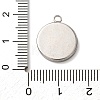 201 Stainless Steel Pendant Cabochon Settings STAS-D379-04E-P-3