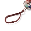 Wire Wrapped Chips Natural Gemstone Big Tassel Pendant Decorations HJEW-XCP0001-09-4