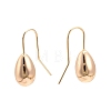 Ion Plating(IP) Brass Teardrop Dangle Earrings for Women EJEW-C047-01G-2