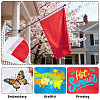 8Pcs 8 Colors Polyester Blank Flag AJEW-OC0016-25-4