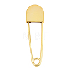 Alloy Extra Large Safety Pin Brooches PALLOY-P333-01G-1