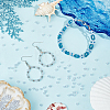 2 Strands Natural Blue Lace Agate Beads Strands G-NB0005-65-4