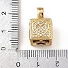 Brass Micro Pave Cubic Zirconia Pendants KK-F919-10A-G-5