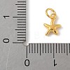 925 Sterling Silver Starfish Charms with Jump Rings STER-R013-01G-3