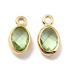Eco-Friendly Brass with Glass Pendants X-KK-K268-01Q-2