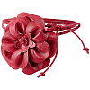 PU Leather Flower Knot Tie Waist Belts AJEW-GF0014-11B-1