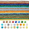 26 Strands 26 Colors Electroplate Glass Beads Strands EGLA-TA0013-80B-2