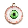 Halloween Theme Glass Pendants GLAA-P067-01G-02-1