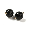 Natural Black Onyx(Dyed & Heated) Sphere Charms G-G110-01G-01-2
