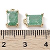 Brass Micro Pave Cubic Zirconia Charms KK-G491-31G-01-3
