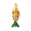 Rack Plating Brass Pendants KK-A268-05G-A03-1