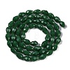 Opaque Solid Color Imitation Jade Beads Strands GLAA-N005-P6mm-D04-2