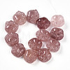 Natural Strawberry Quartz Beads Strands G-M108-A11-01-2