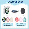 18Pcs 6 Colors Natural Shell Cabochons with Enamel BSHE-PH0001-66-2