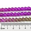 Spray Painted Crackle Glass Beads Strands DGLA-C002-6mm-04-5