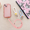 HOBBIESAY 2 Set 2 Colors Polyester Universal Adjustable Cell Phone Strap Crossbody Neck Strap Phone Charms AJEW-HY0001-28-5