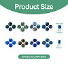 Craftdady 240Pcs 8 Colors Dyed Natural Sesame Jasper/Kiwi Jasper Rondelle Beads G-CD0001-11-5
