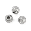 Anti-Tarnish Textured 316 Surgical Stainless Steel Beads STAS-M106-01B-P-1