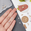 20Pcs 2 Colors Brass Micro Pave Clear Cubic Zirconia Connector Charms KK-BBC0002-17-3