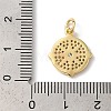 Rack Plating Brass Cubic Zirconia Pendants X-KK-Z056-26G-3