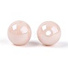 Electroplate Round Glass Beads Strands EGLA-T029-07J-2