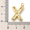 Brass Micro Pave Clear Cubic Zirconia Pendants KK-G521-01G-X-3