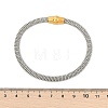 304 Stainless Steel Mesh Chain Bracelets for Women Men BJEW-Z087-19GP-5