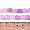 Baking Paint Crackle Glass Beads Strands DGLA-N019-01B-13-2