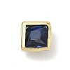 Square Brass Micro Pave Cubic Zirconia Cabochons KK-P345-13G-E09-1