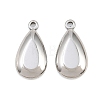304 Stainless Steel Pendant Cabonchon Settings SA-CBAC381-01P-1