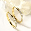 304 Stainless Steel Micro Pave Clear Cubic Zirconia Huggie Hoop Earrings EJEW-C096-01H-G01-1