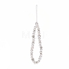 Rondelle Glass & Polymer Clay Rhinestone Beads Phone Hand Strap Chains HJEW-JM00877-02-1