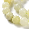 Natural New Jade Stone Round Bead Strands G-O039-16-8mm-01-6