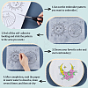 A4 Non-woven Fabrics Water-soluble Embroidery Aid Drawing Sketch DIY-WH0541-001-6