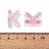 UV Plating Transparent Acrylic European Beads OACR-M027-02K-01-3