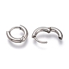 201 Stainless Steel Huggie Hoop Earrings EJEW-O095-05-18-3